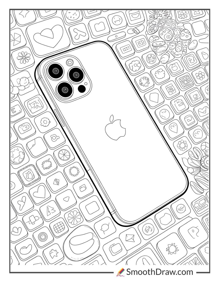 25 Phone Coloring Pages For Free Smooth Draw