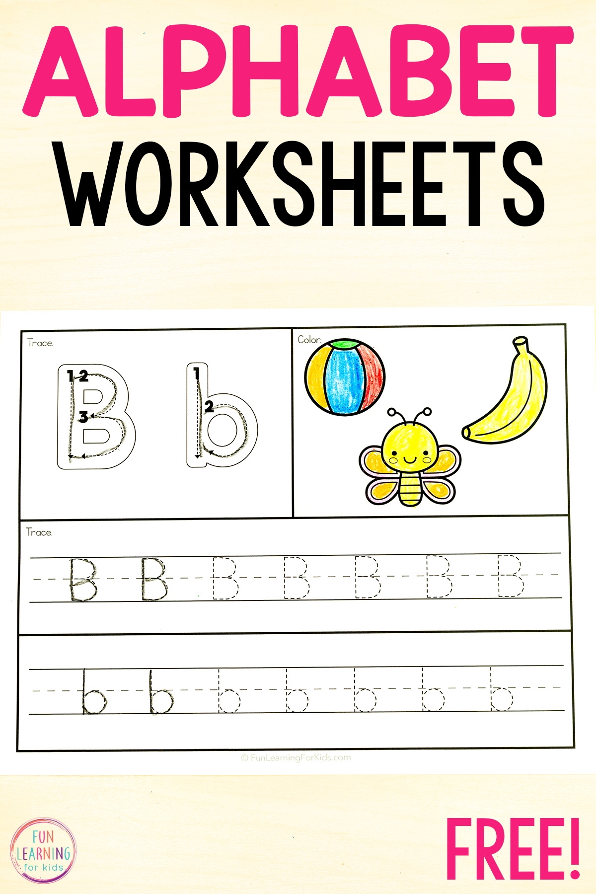 26 Alphabet Beginning Sounds Letter Tracing Worksheets 26 Alphabet Beginning Sounds Letter Tracing Worksheets