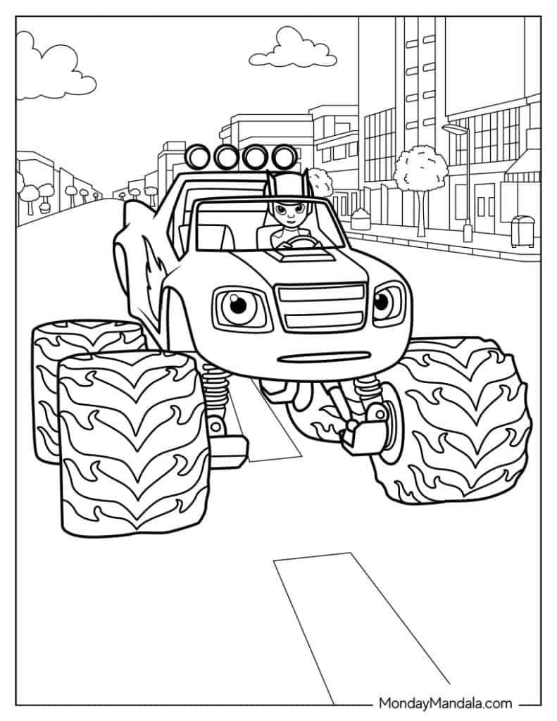 26 Blaze And The Monster Machine Coloring Pages Free 26 Blaze And The Monster Machine Coloring Pages Free