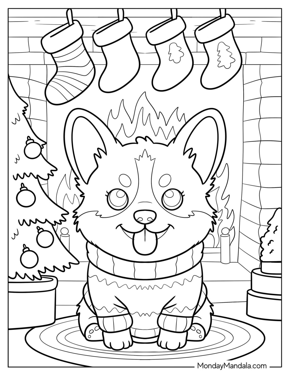 26 Corgi Coloring Pages Free PDF Printables 