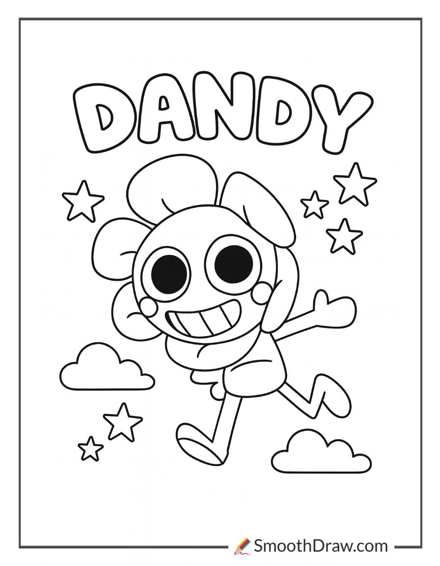 26 Dandy s World Coloring Pages Smooth Draw 26 Dandy s World Coloring Pages Smooth Draw