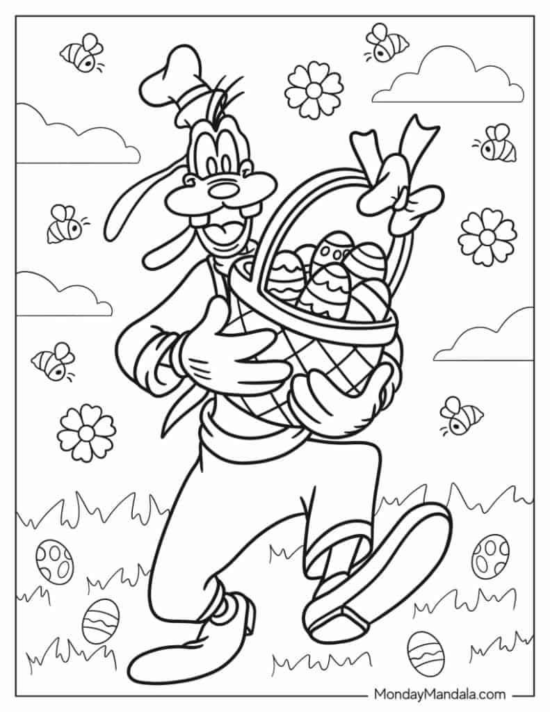 goofy coloring pages goofy coloring pages