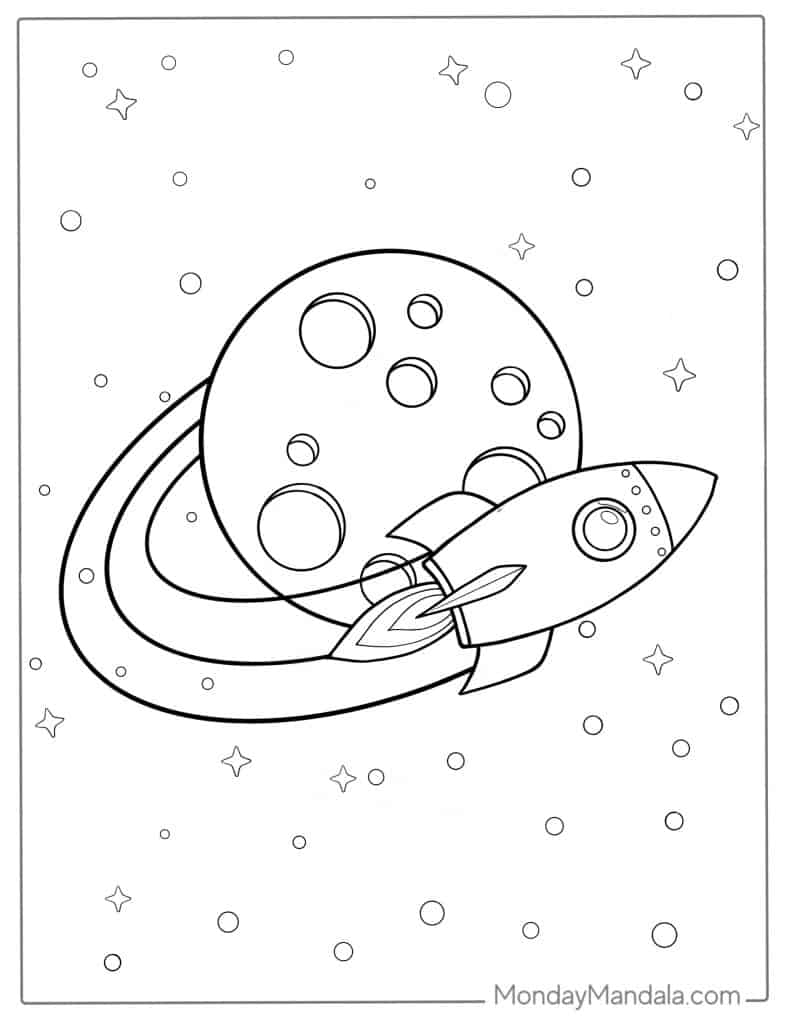 moon coloring pages