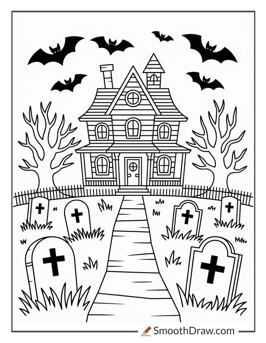 28 Haunted House Coloring Pages Smooth Draw 28 Haunted House Coloring Pages Smooth Draw
