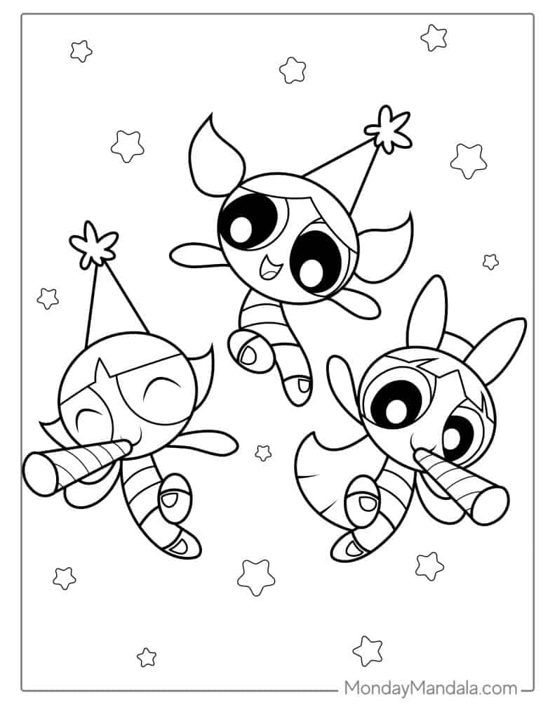 28 Powerpuff Girls Coloring Pages Free PDF Printables 