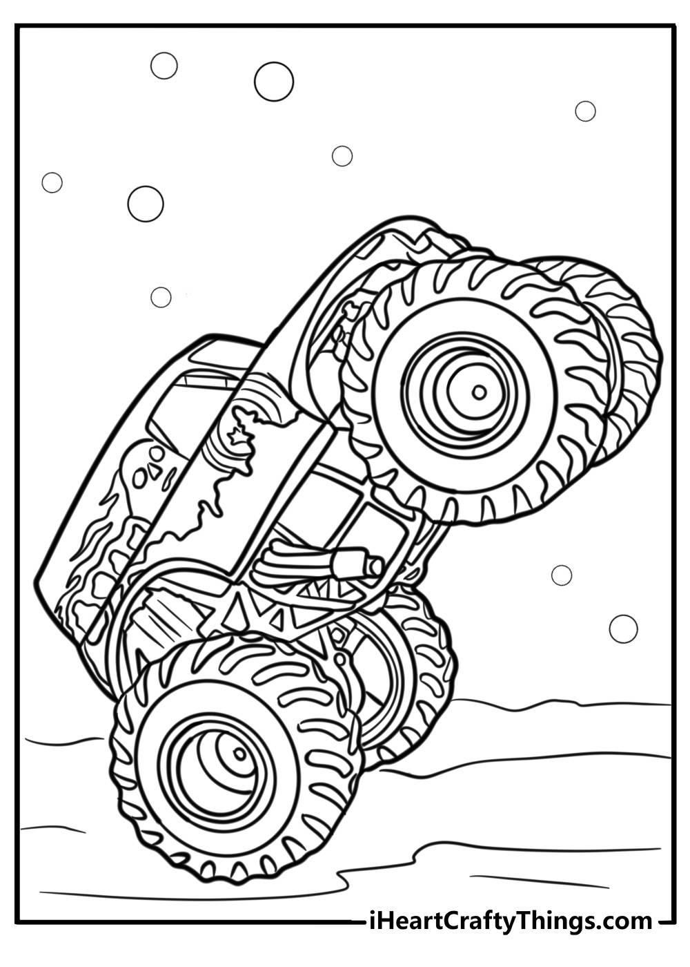 grave digger monster truck coloring pages