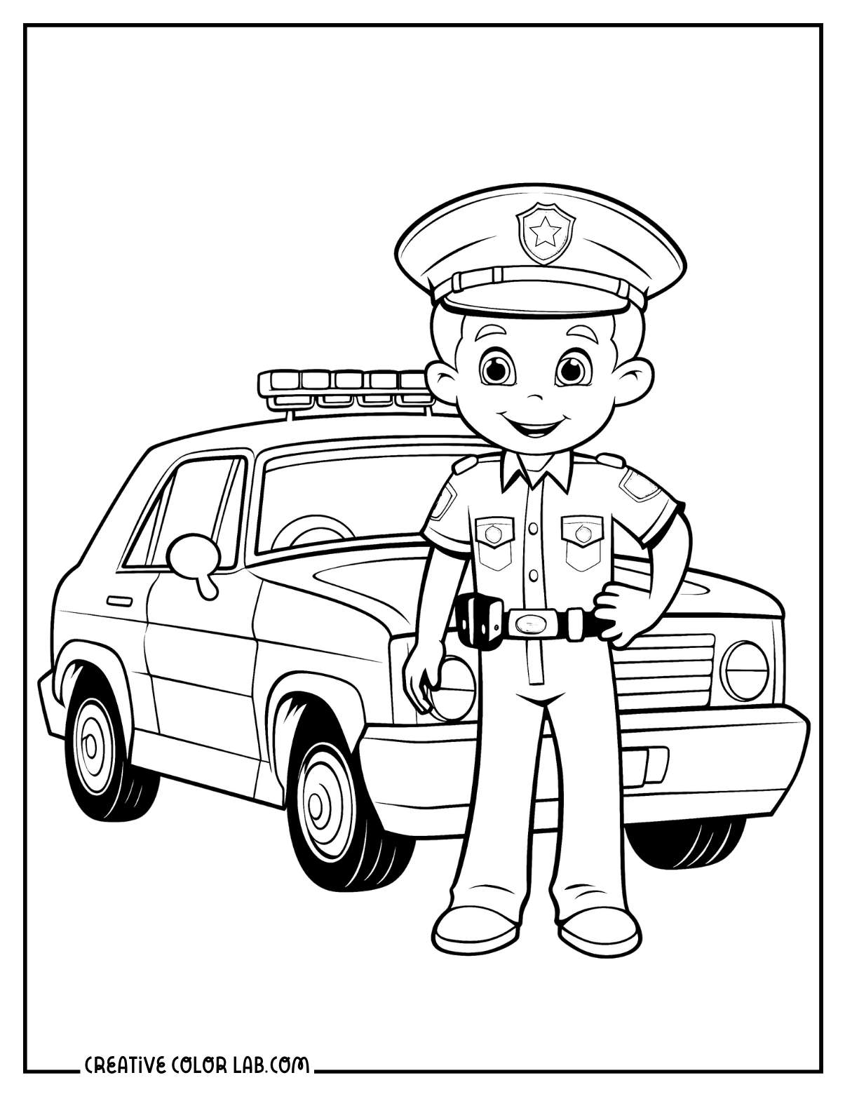 29 Police Coloring Pages Free PDF Printables