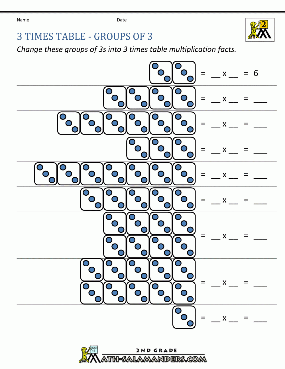 3 Times Table 3 Times Table