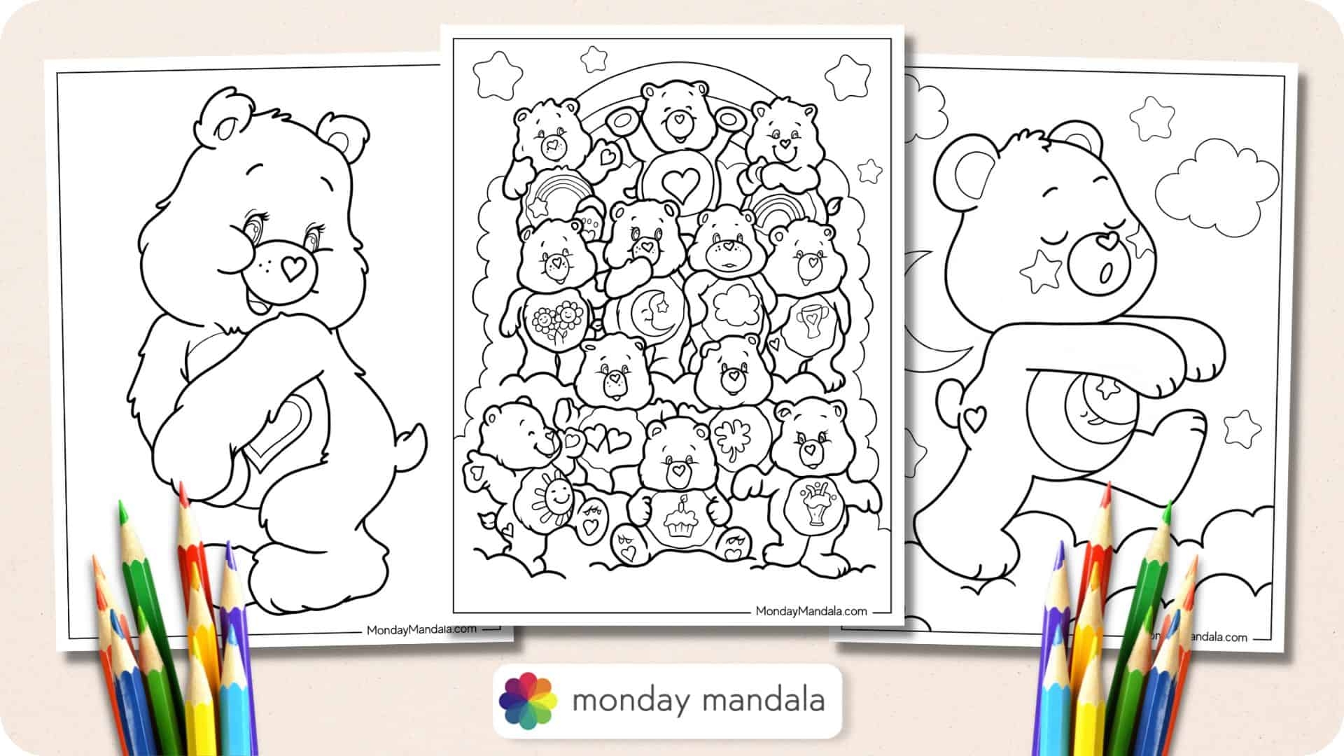 30 Care Bears Coloring Pages Free PDF Printables 30 Care Bears Coloring Pages Free PDF Printables