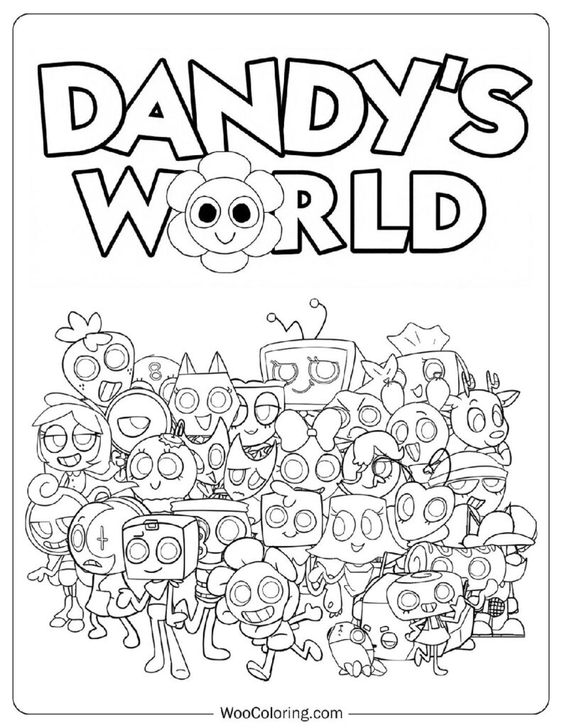 30 Dandy s World Coloring Pages Free PDF To Print Woo Coloring 30 Dandy s World Coloring Pages Free PDF To Print Woo Coloring