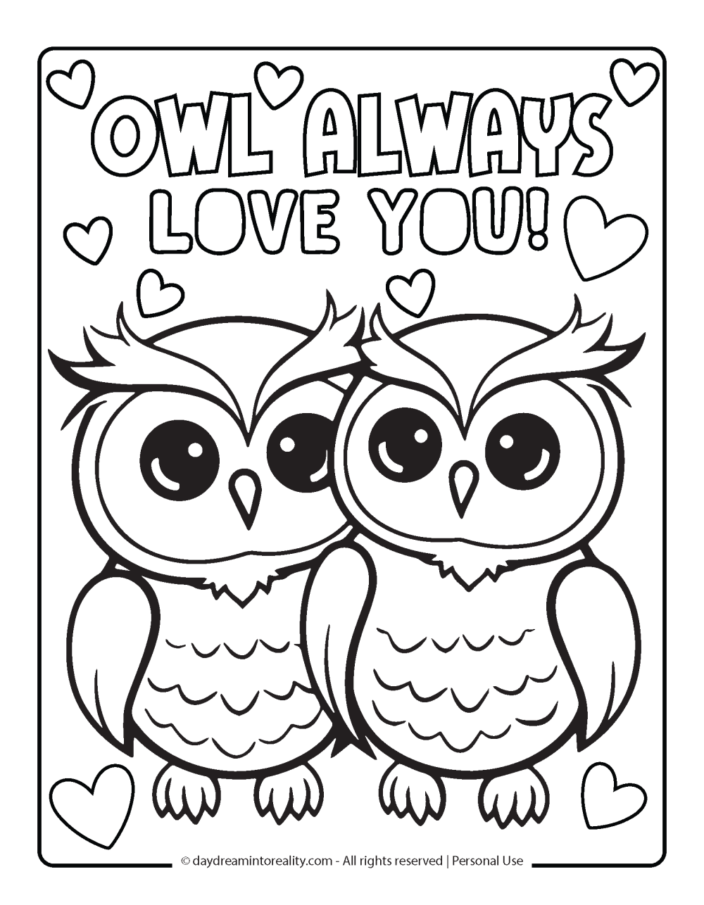 cute coloring pages for valentines day