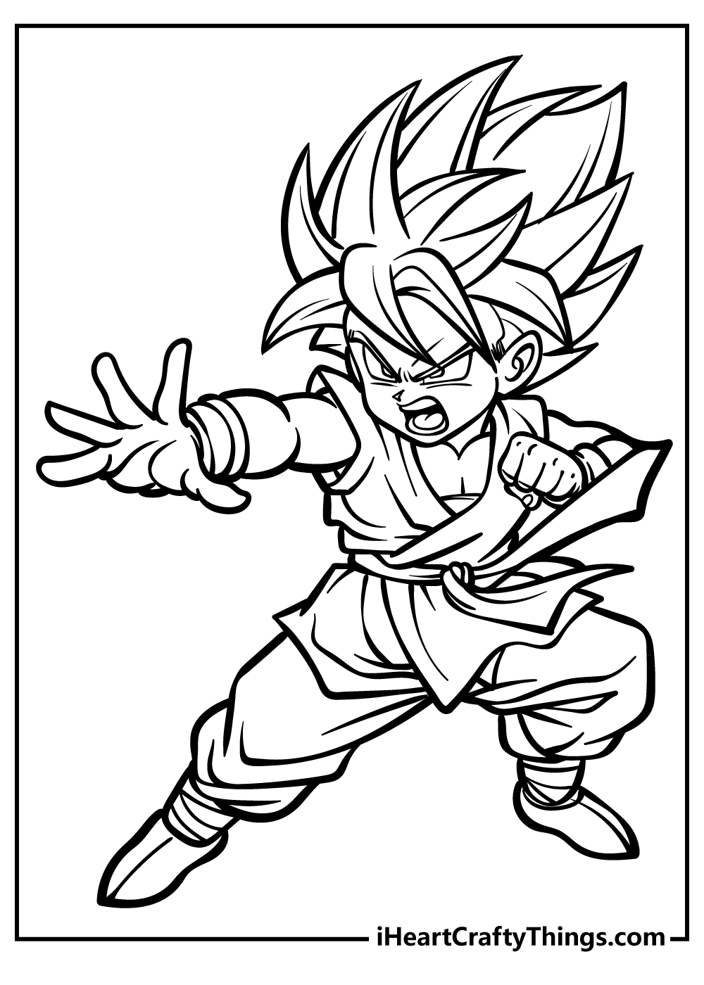 30 Goku Coloring Pages Easy Free PDF Printables For Kids 