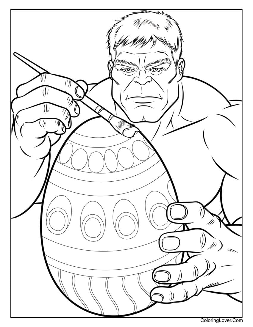 incredible hulk coloring pages