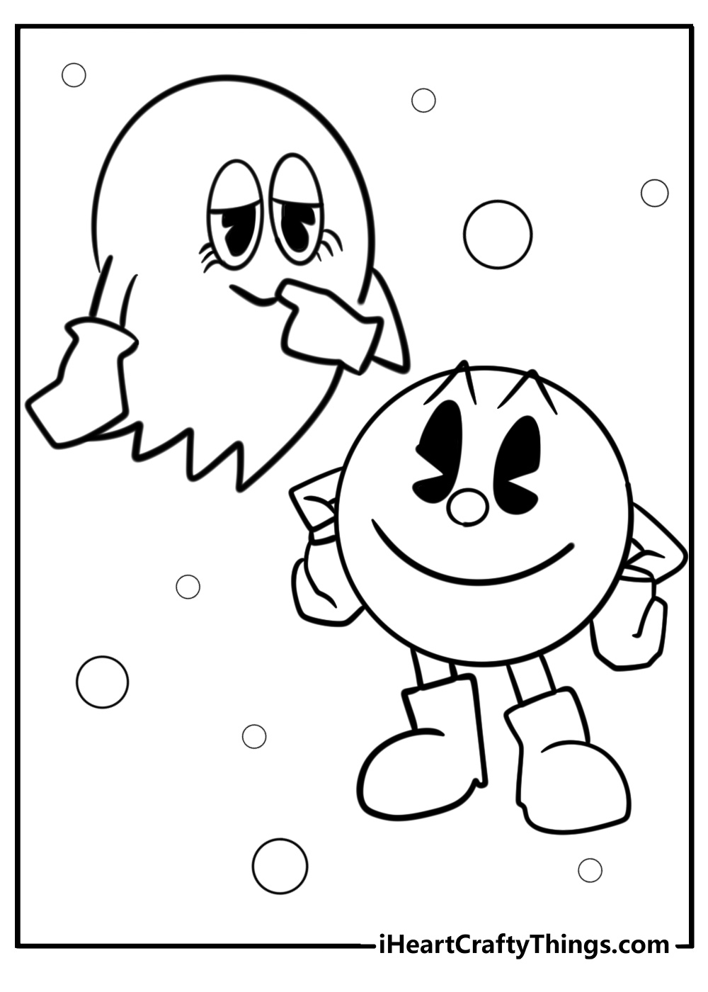 pac man coloring pages