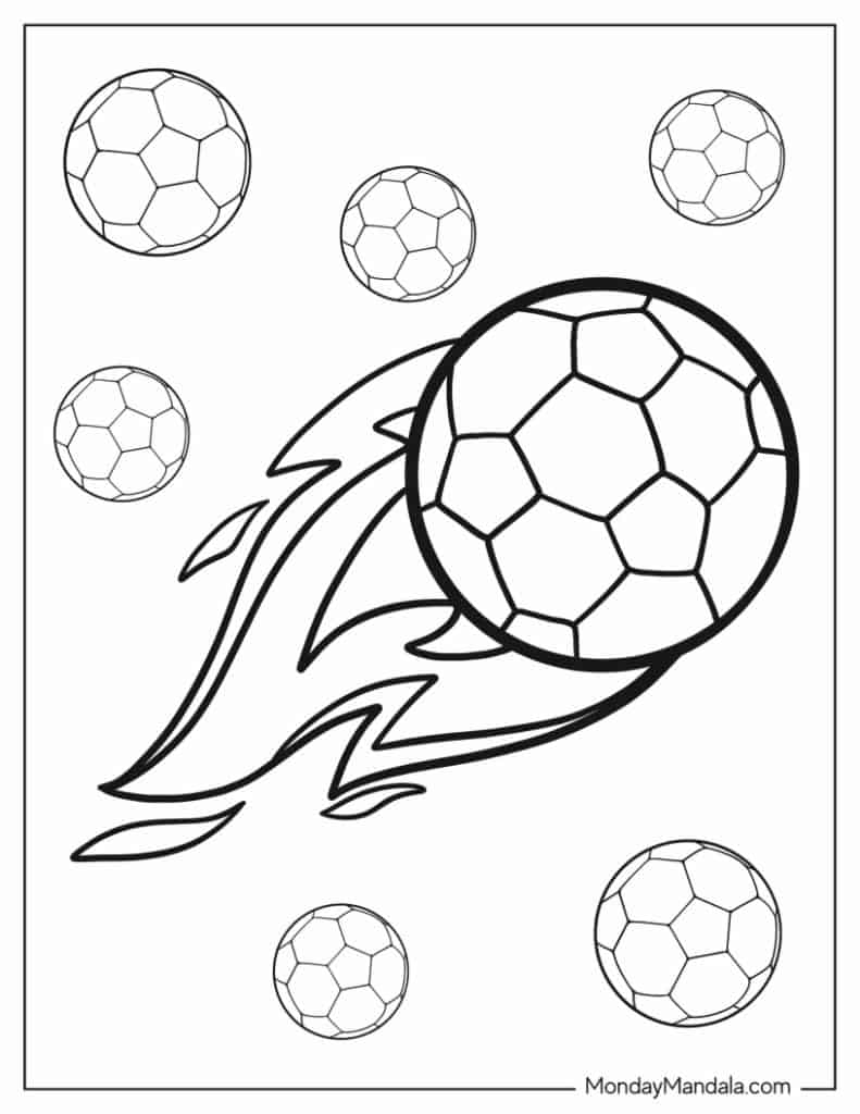 soccer ball coloring page soccer ball coloring page