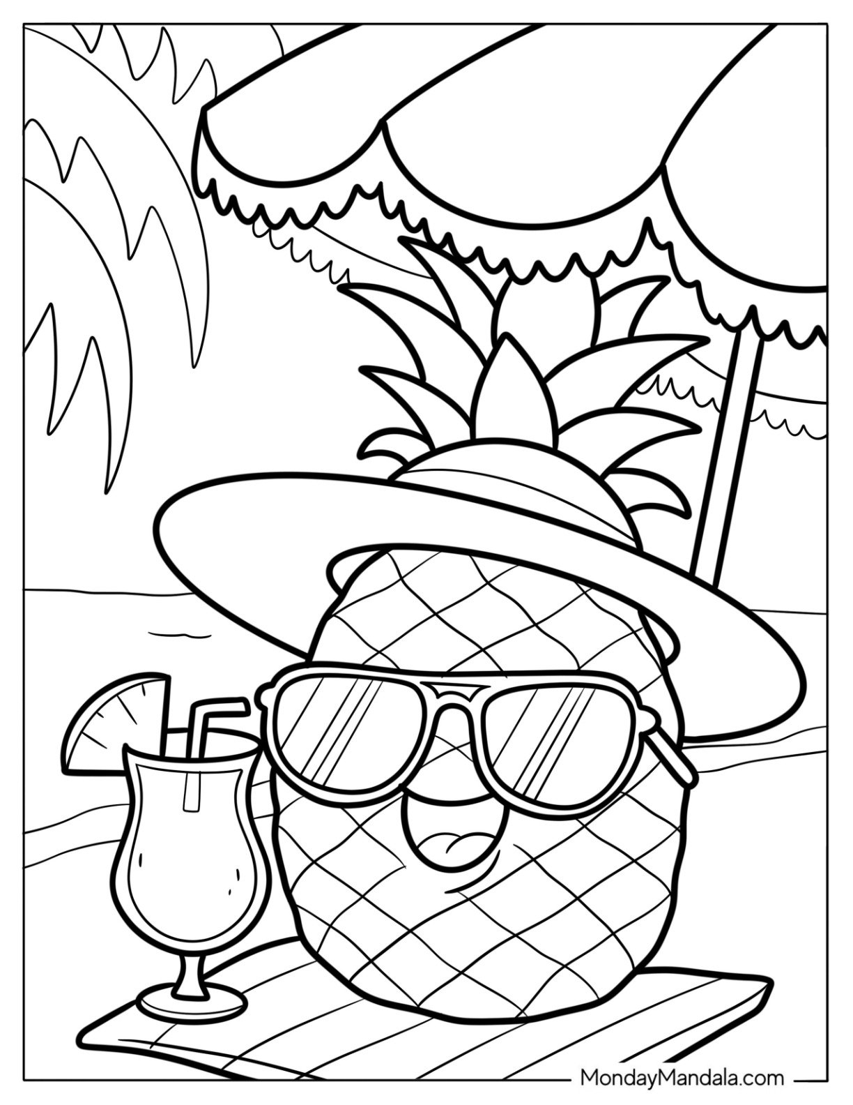 hawaiian coloring pages