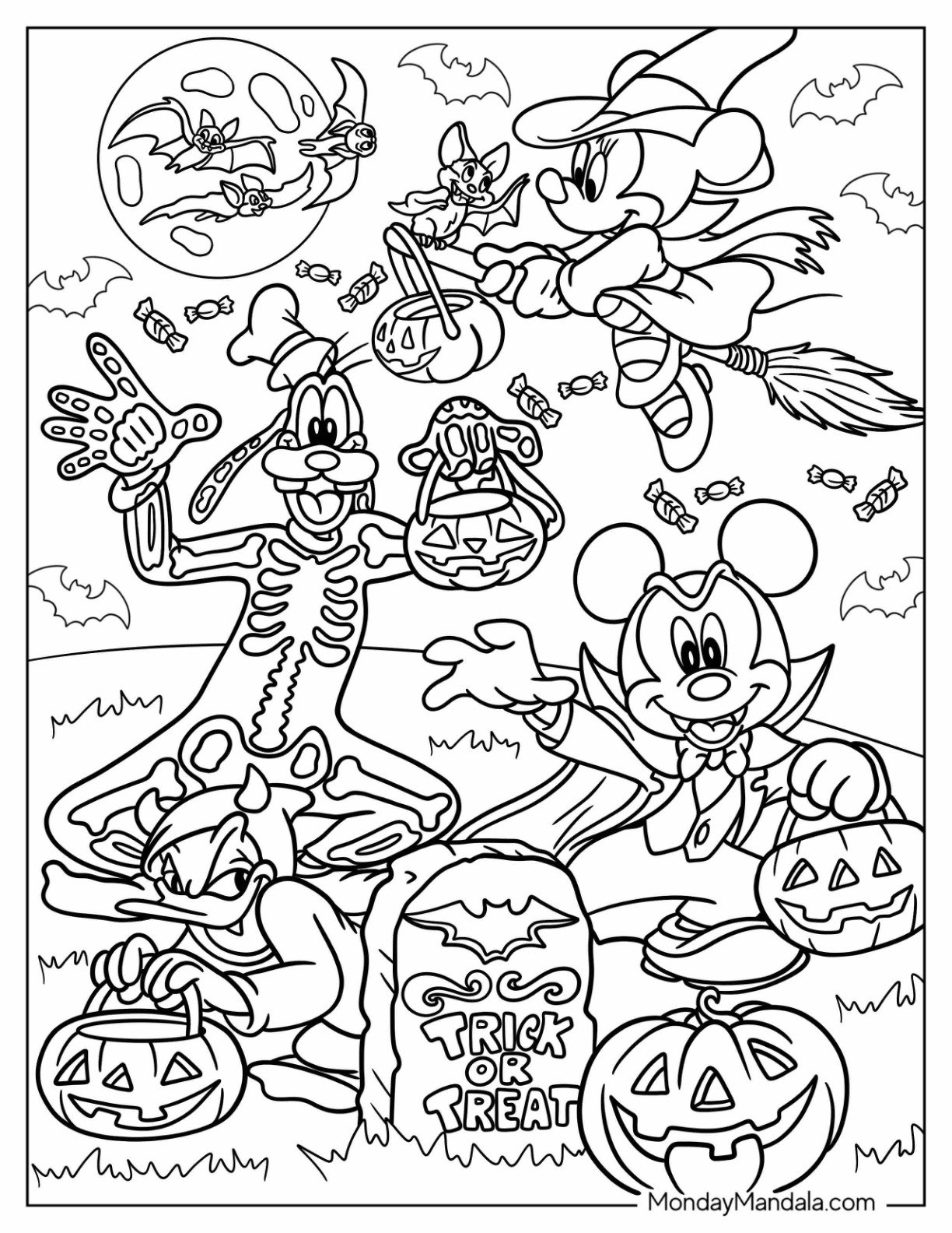 33 Disney Halloween Coloring Pages Free PDF Printables 33 Disney Halloween Coloring Pages Free PDF Printables