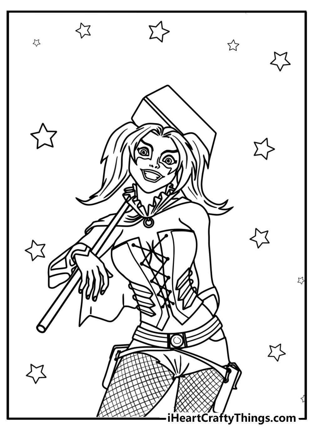 33 Harley Quinn Coloring Pages Easy Free To Print PDFs 