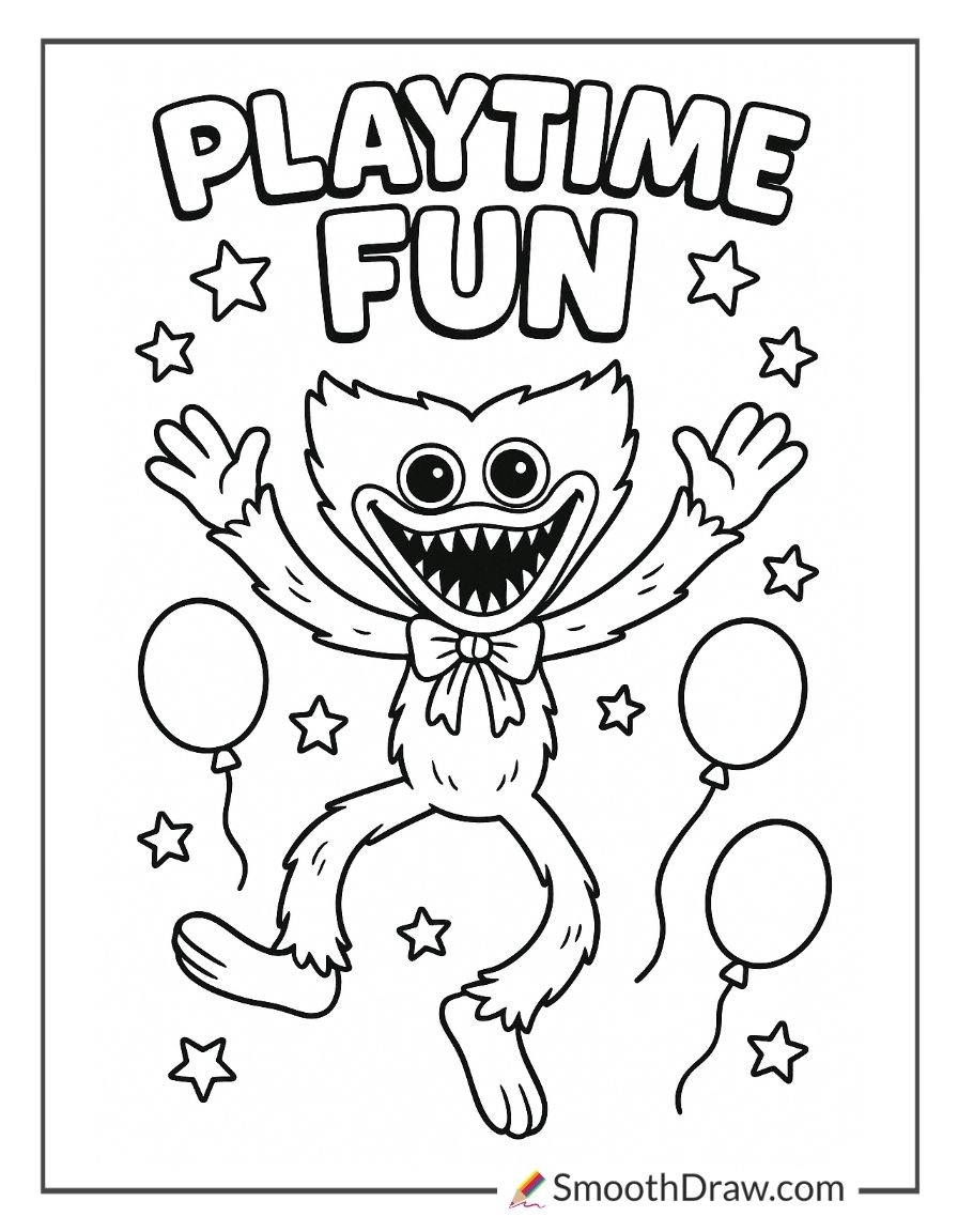 34 Huggy Wuggy Coloring Pages Smooth Draw 34 Huggy Wuggy Coloring Pages Smooth Draw