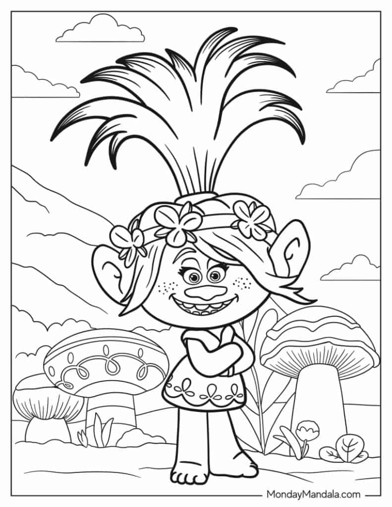 34 Trolls Coloring Pages Free PDF Printables 34 Trolls Coloring Pages Free PDF Printables