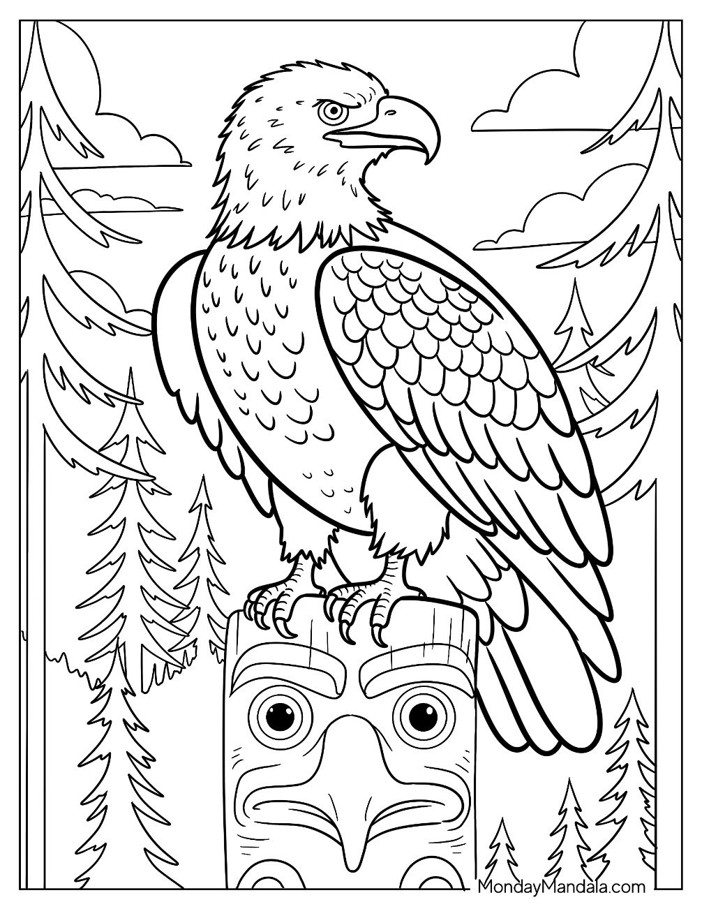 eagles coloring pages