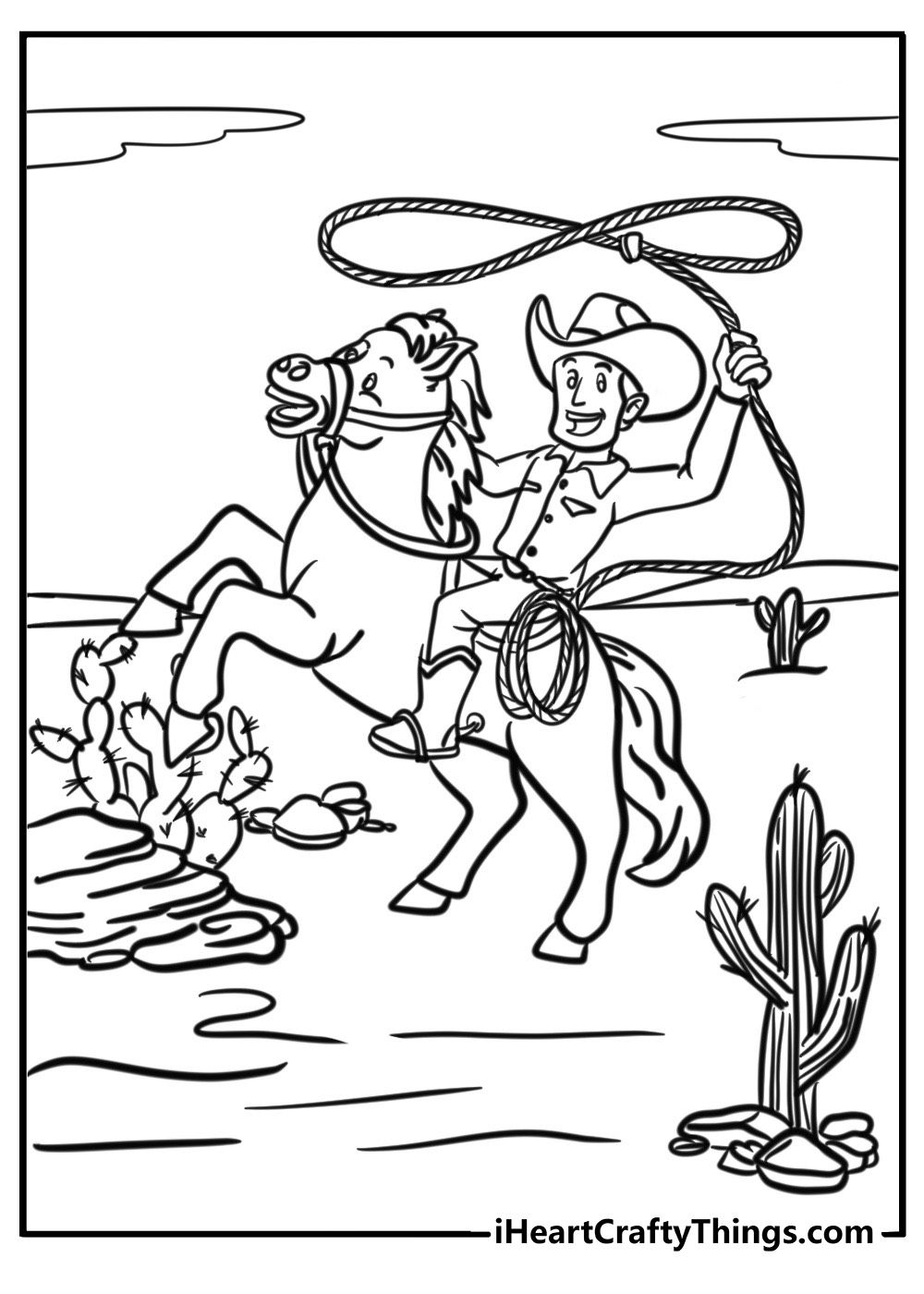 western theme coloring pages