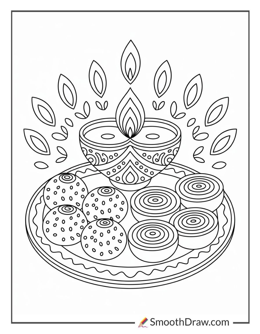 35 Diwali Coloring Pages Smooth Draw