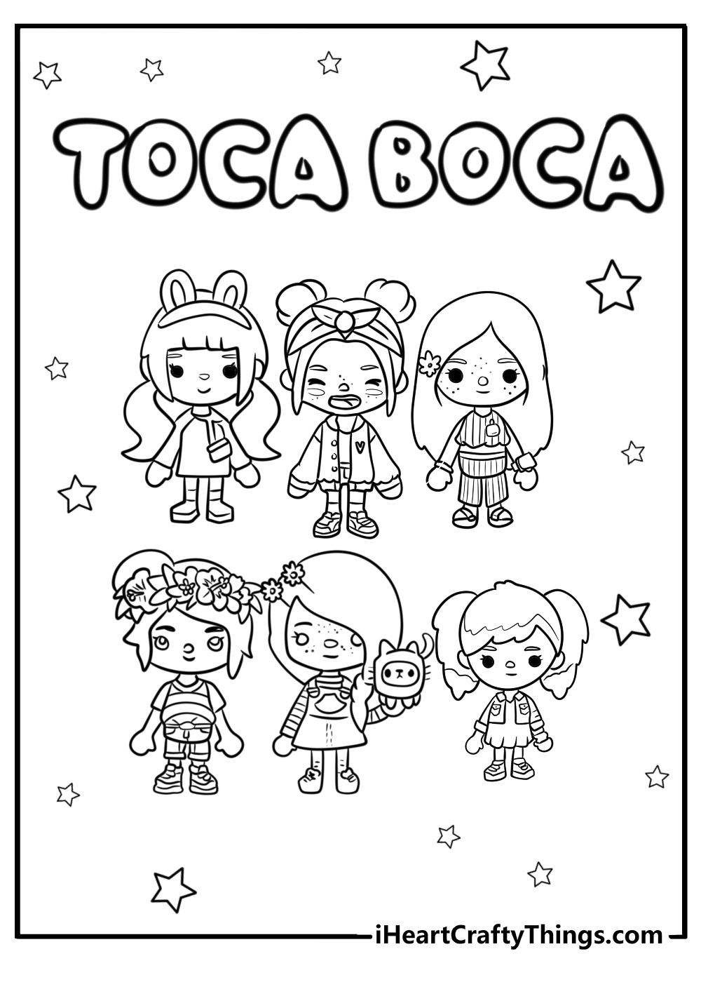 35 Toca Boca Coloring Pages Printable Free PDF 35 Toca Boca Coloring Pages Printable Free PDF