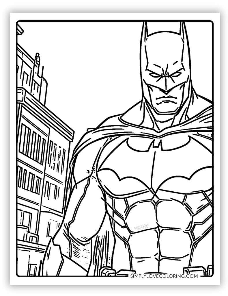 coloring pages for batman
