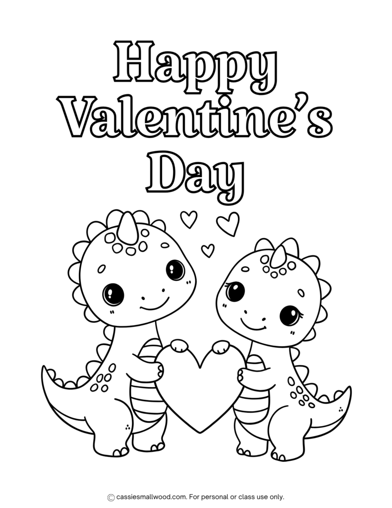 36 CUTE Valentine Coloring Pages Cassie Smallwood