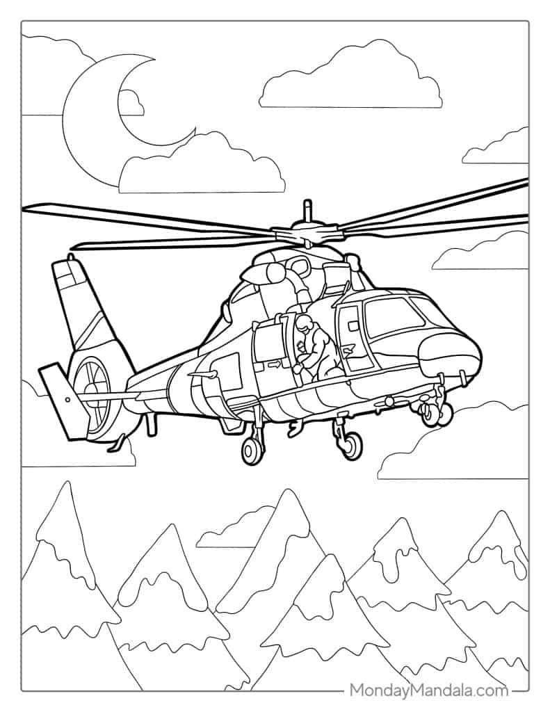 36 Helicopter Coloring Pages Free PDF Printables 36 Helicopter Coloring Pages Free PDF Printables