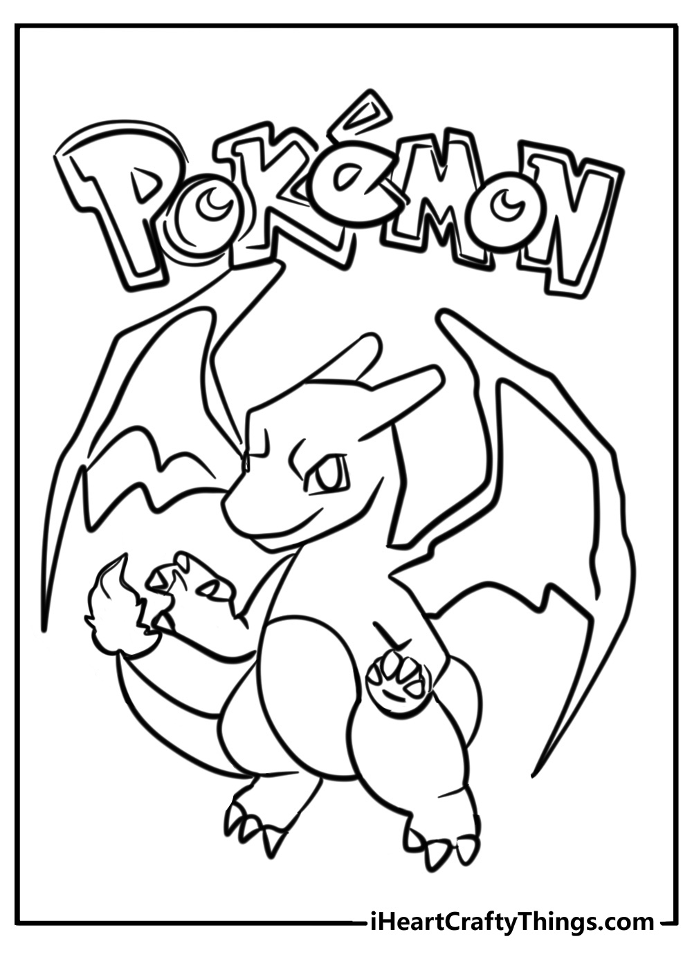 charizard coloring page