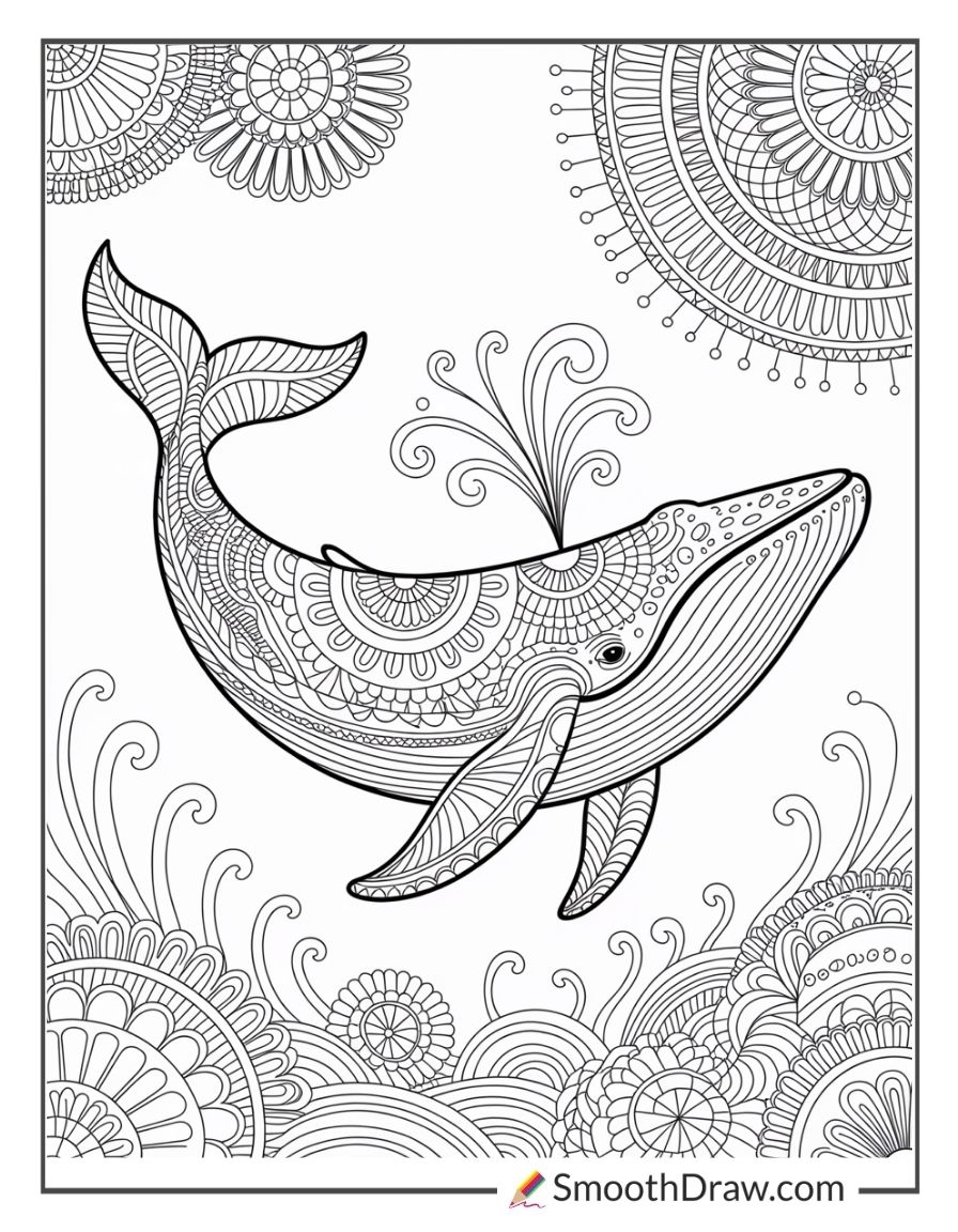 whale coloring page