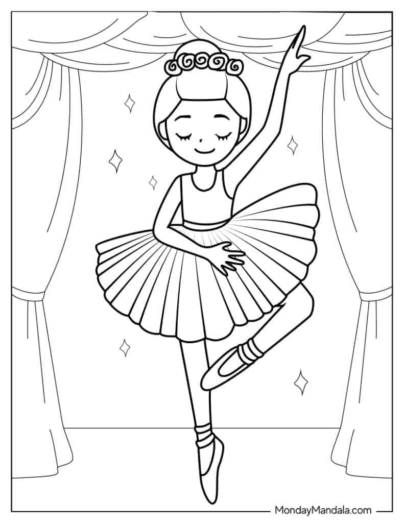 ballet dance coloring pages