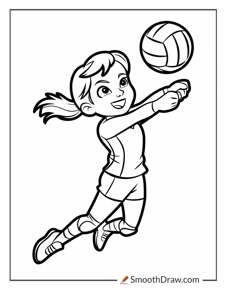 coloring pages volleyball coloring pages volleyball