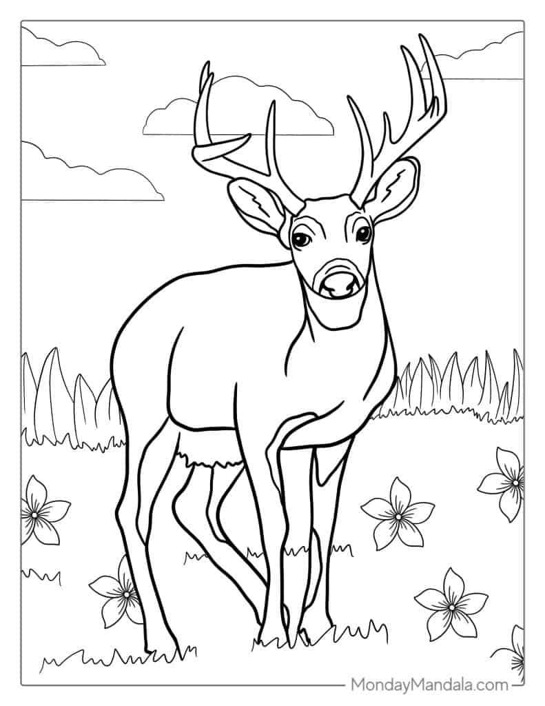 buck coloring pages