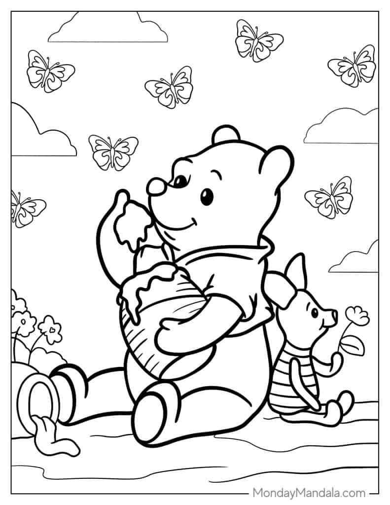 40 Winnie The Pooh Coloring Pages Free PDF Printables 40 Winnie The Pooh Coloring Pages Free PDF Printables