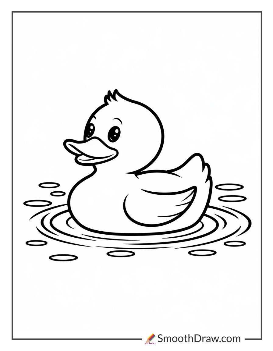 duckling coloring page