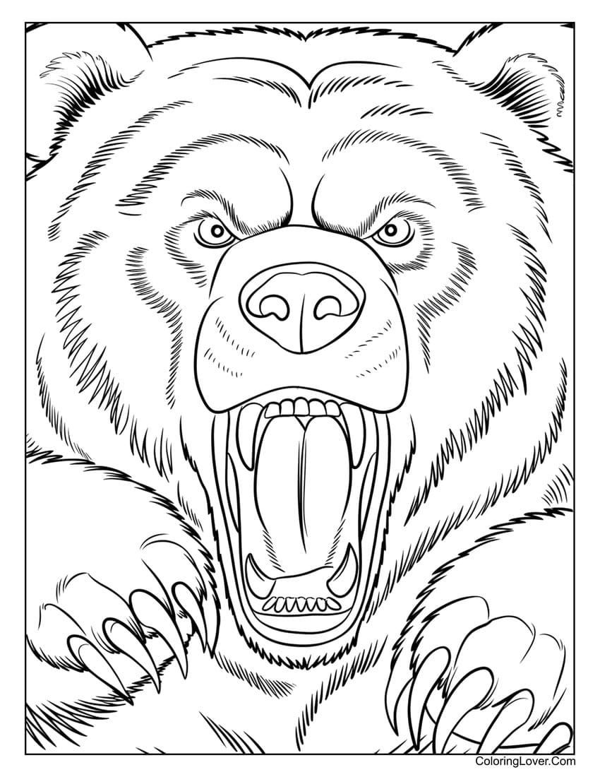 42 Bear Coloring Pages Free Printables For All Ages 
