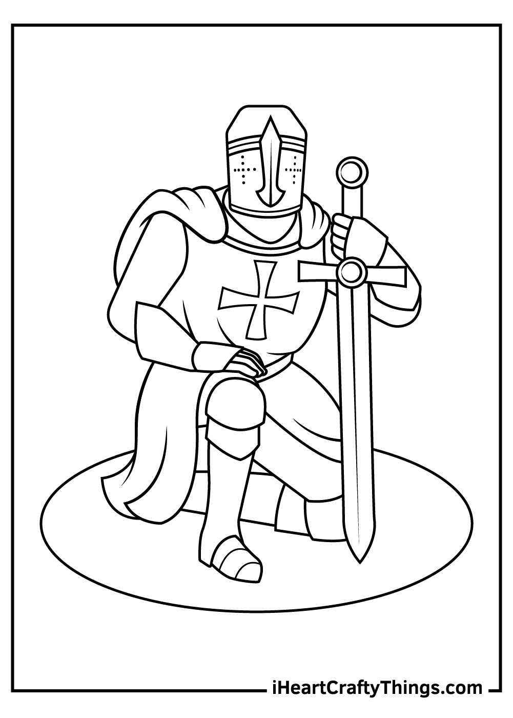 42 Free Knight Coloring Pages Printable PDF Sheets 