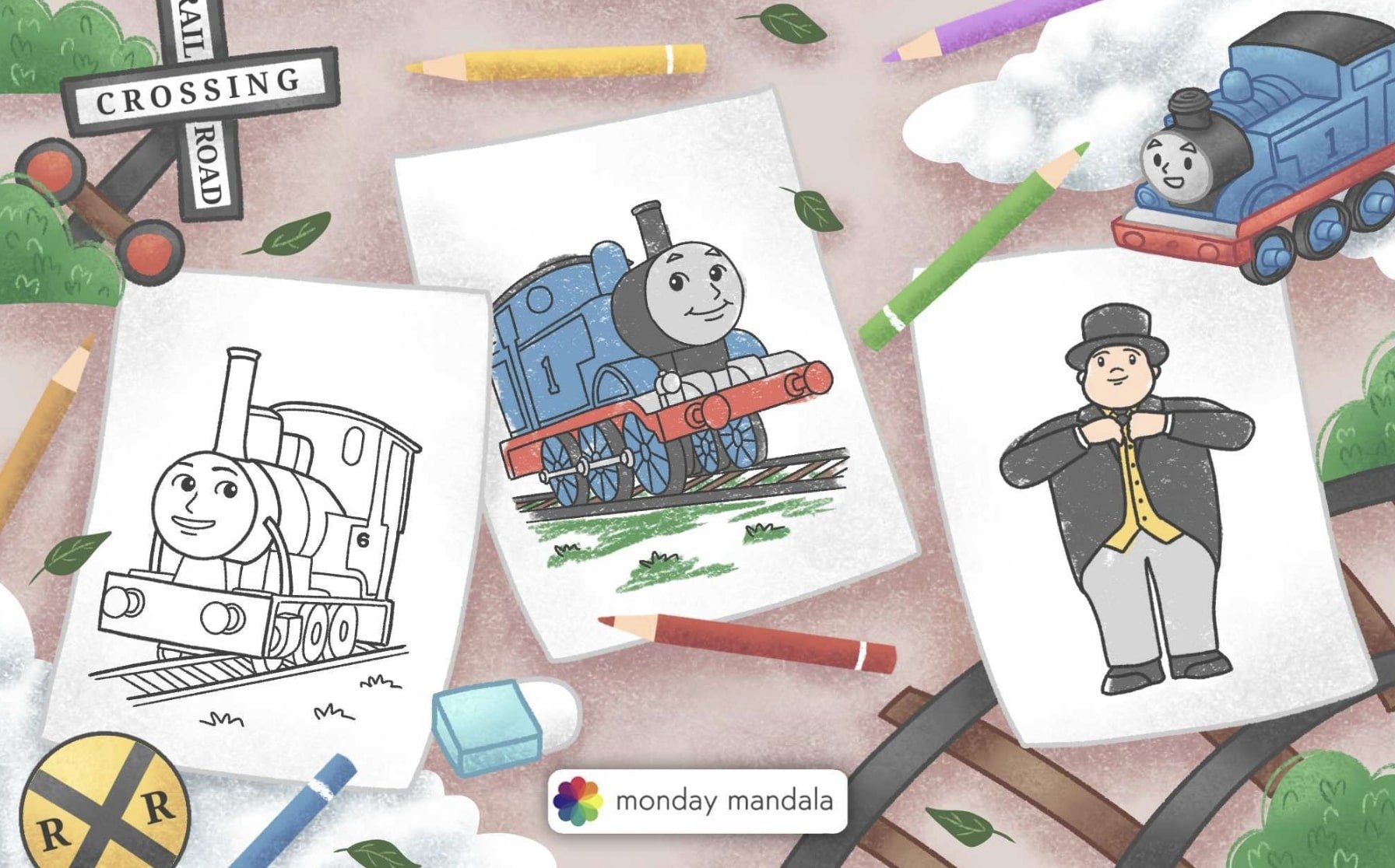 thomas coloring pages