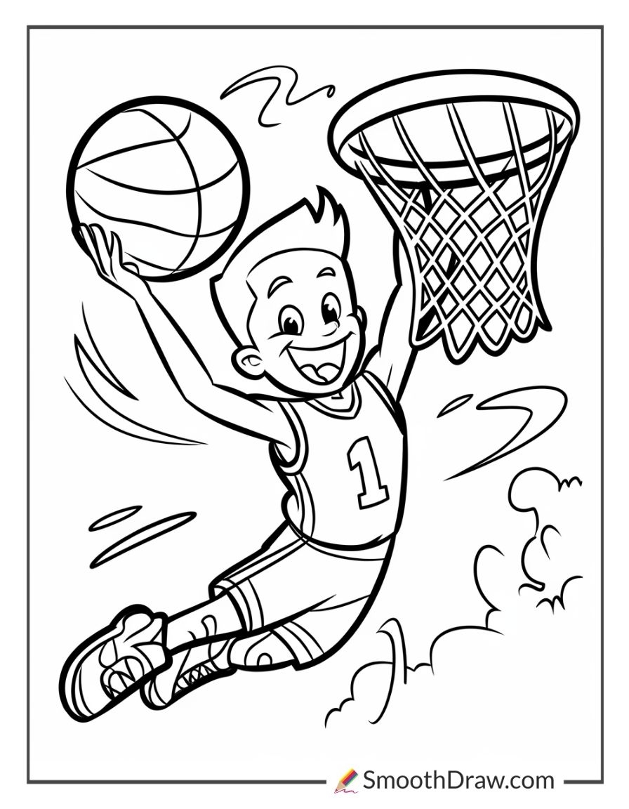 46 Basketball Coloring Pages Free PDFs Smooth Draw 46 Basketball Coloring Pages Free PDFs Smooth Draw
