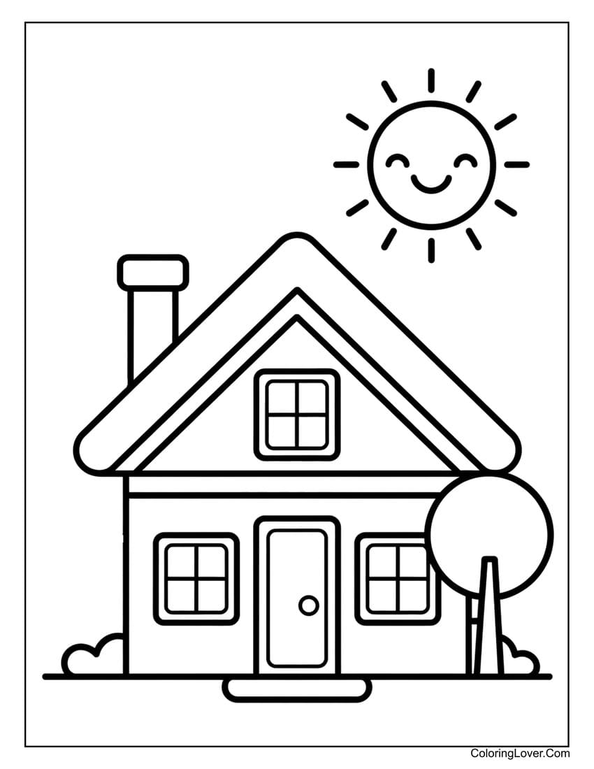 47 House Coloring Pages Free Printables For All Ages 