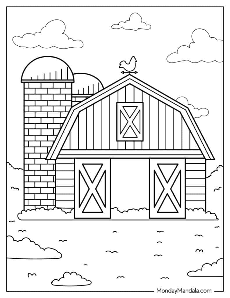 48 Farm Coloring Pages Free PDF Printables 