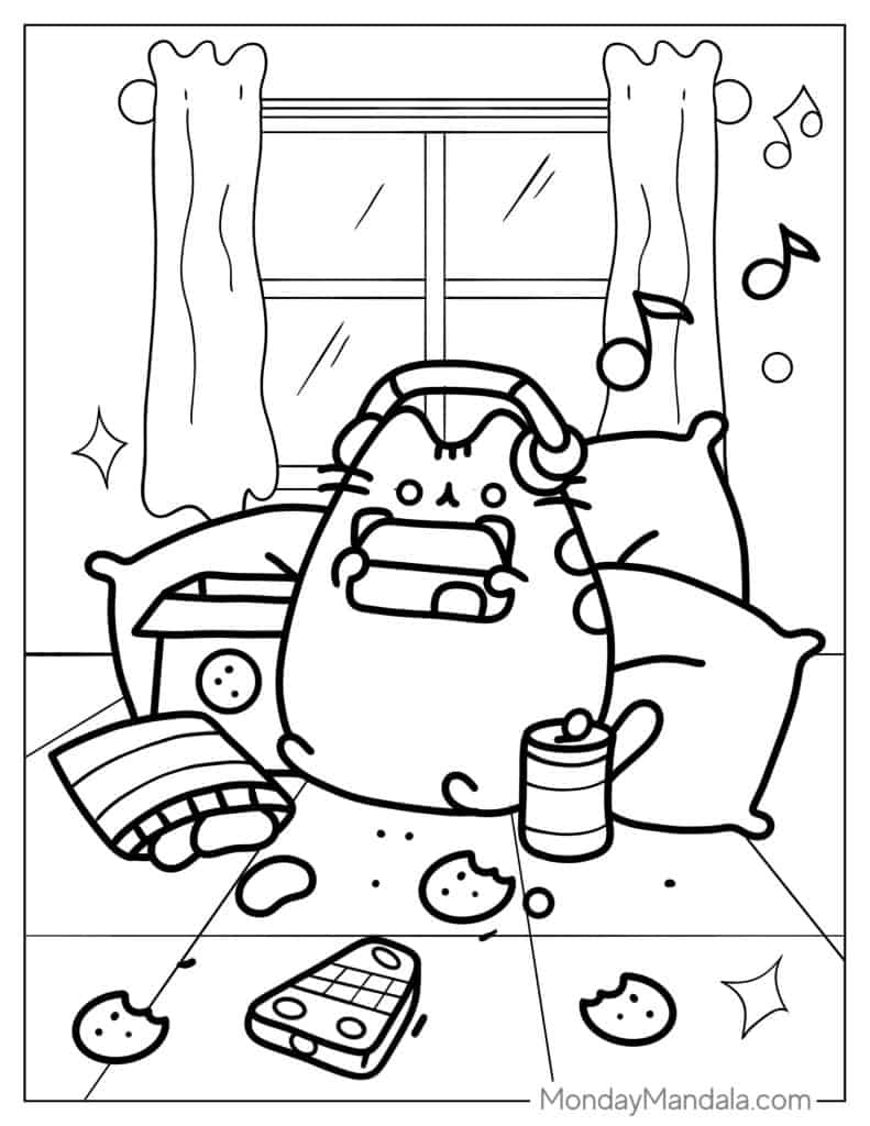 48 Pusheen Coloring Pages Free PDF Printables 48 Pusheen Coloring Pages Free PDF Printables