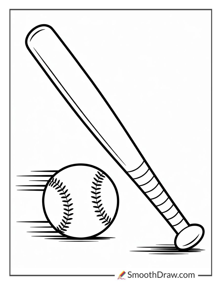 softball coloring pages