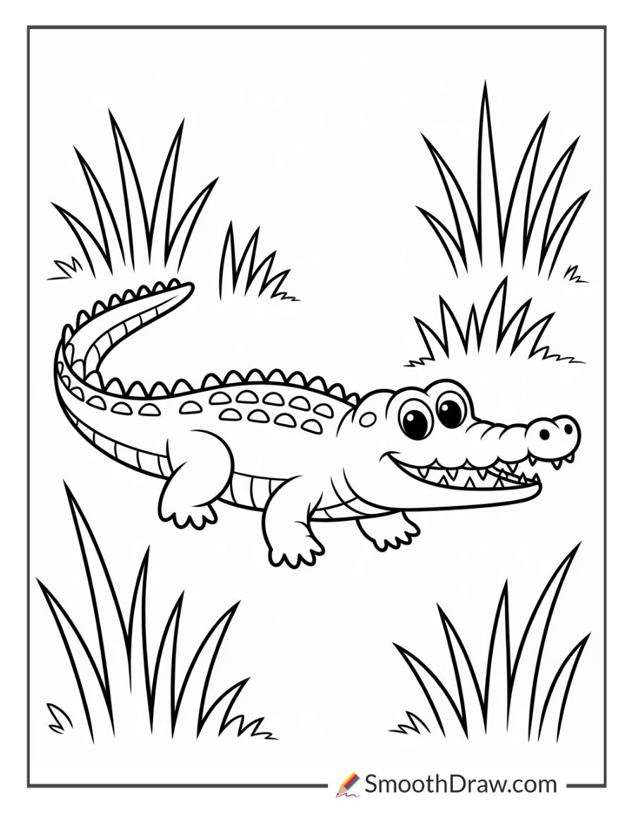 49 Crocodile Coloring Pages Free Printables Smooth Draw