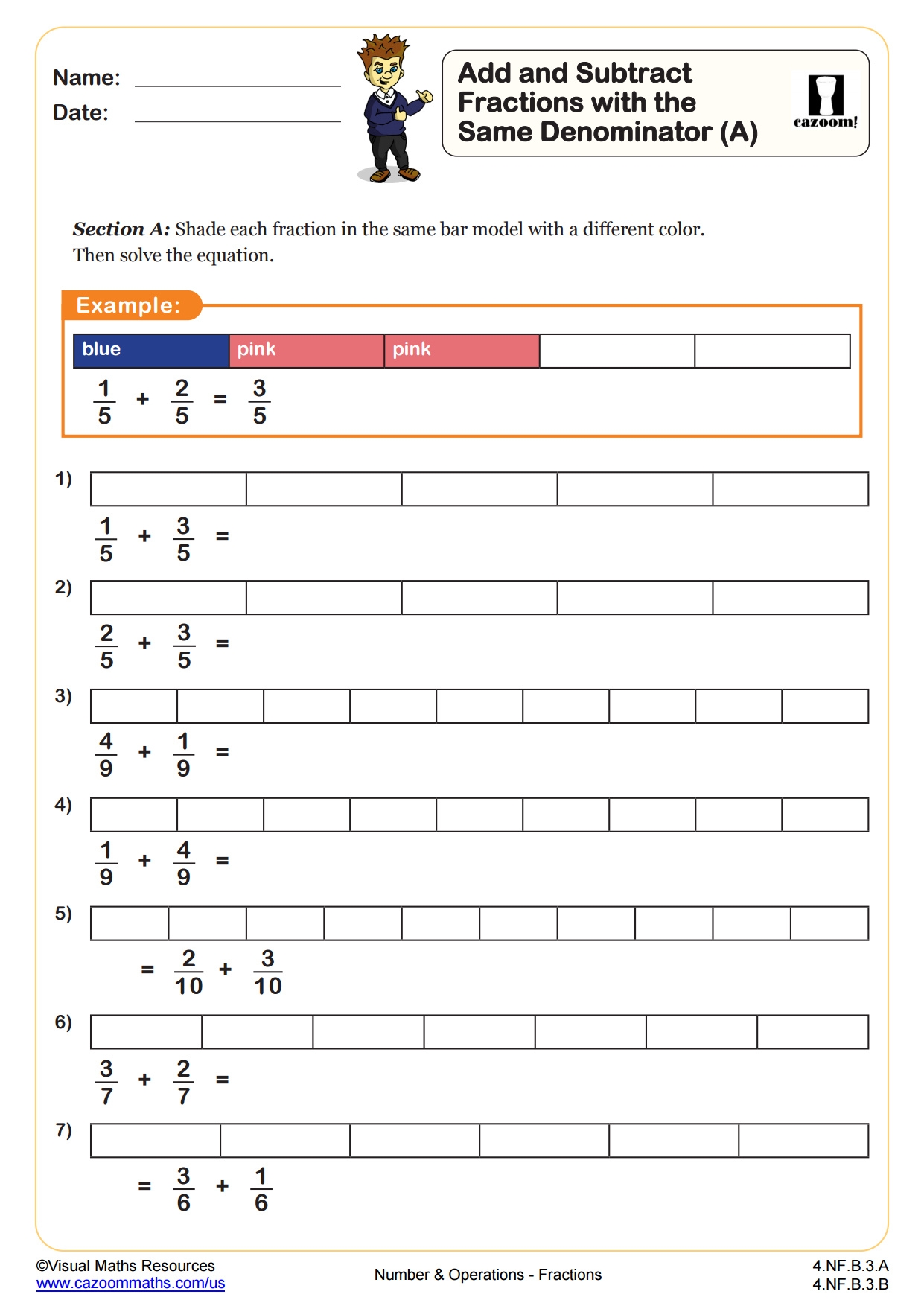 fraction worksheets 4th grade fraction worksheets 4th grade