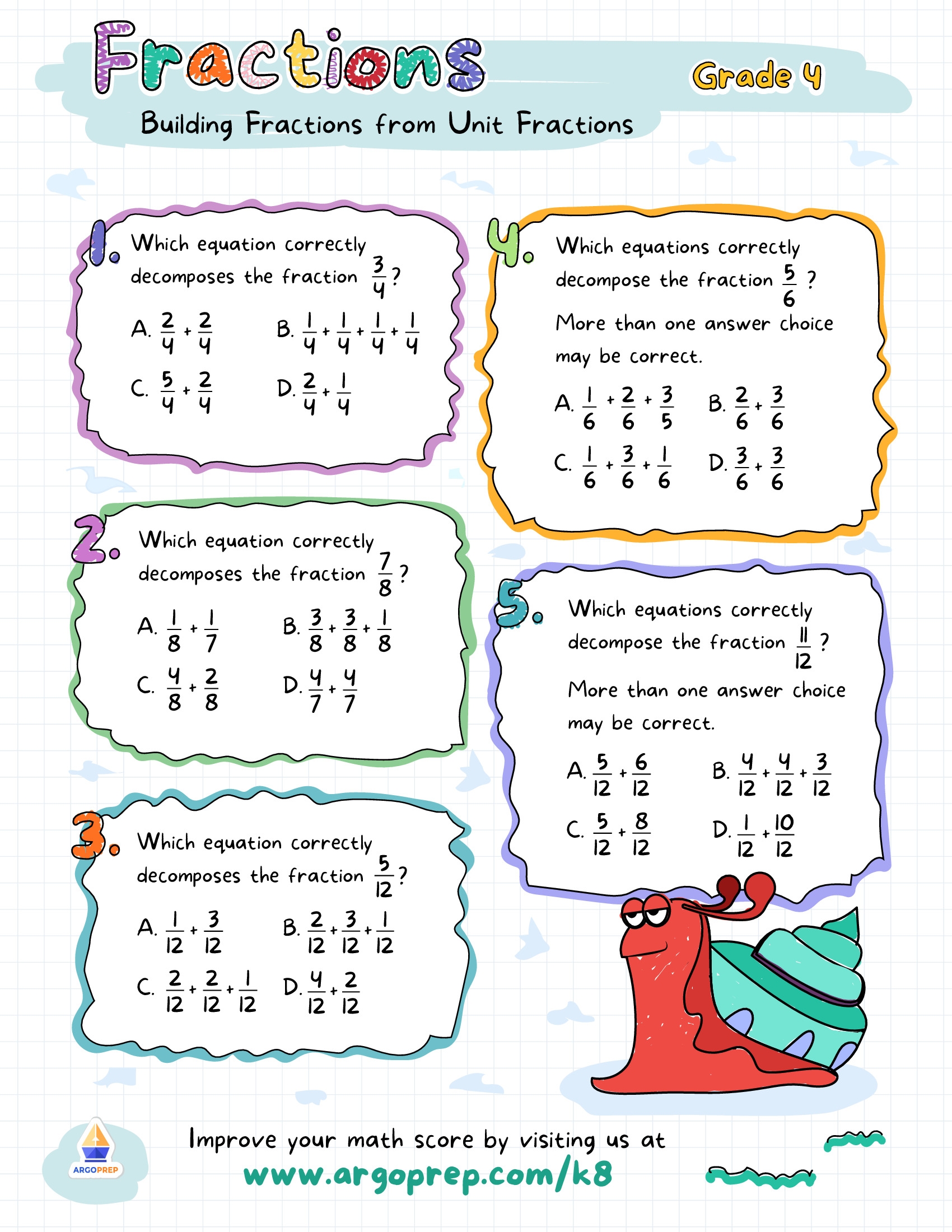4th Grade Mixed Numbers And Improper Fractions Subtracting Fractions Worksheets For Free ArgoPrep 4th Grade Mixed Numbers And Improper Fractions Subtracting Fractions Worksheets For Free ArgoPrep