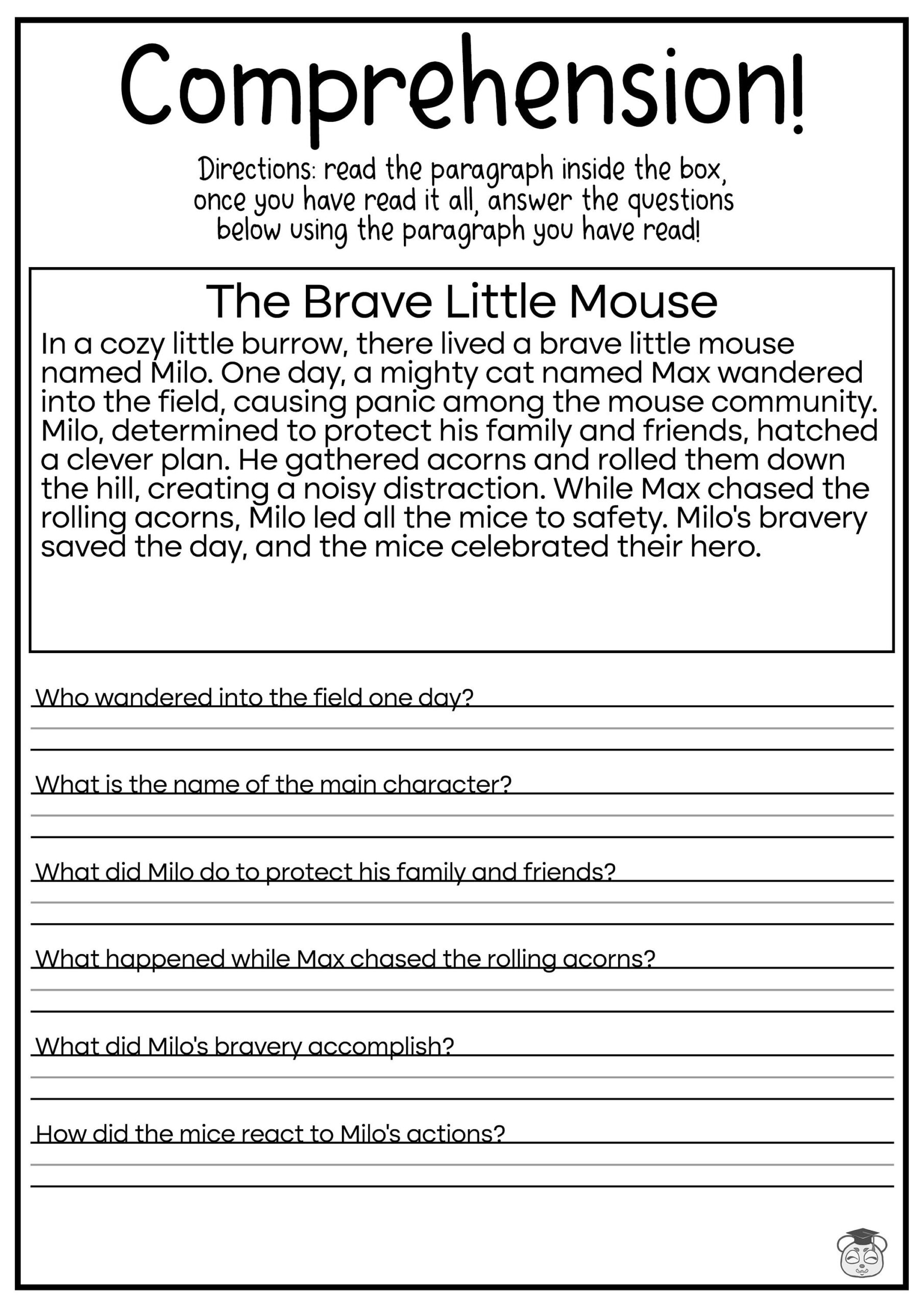 4th Grade Reading Comprehension Worksheets Worksheets Library Worksheets Library